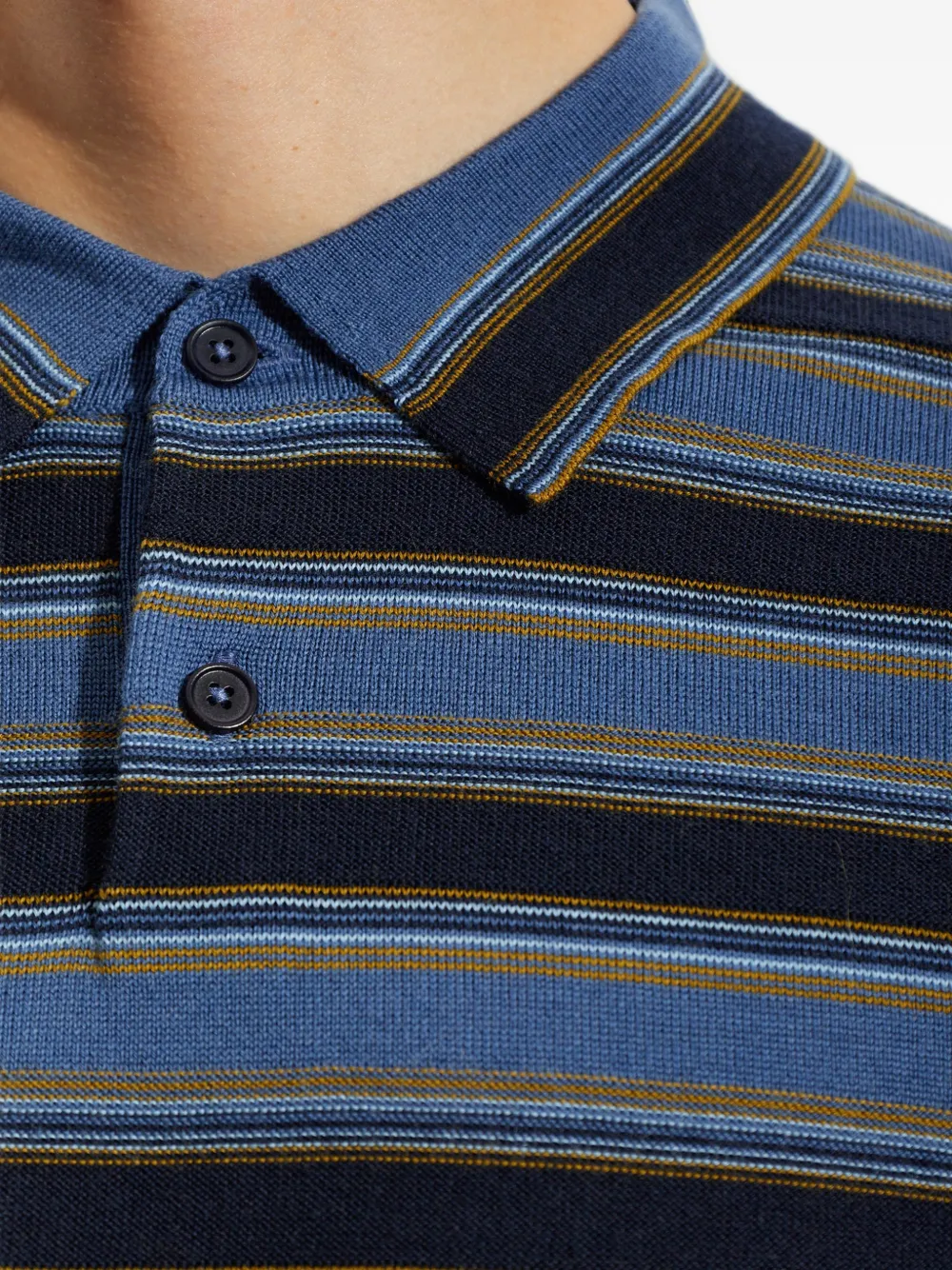 PS Paul Smith Gestreept poloshirt Blauw