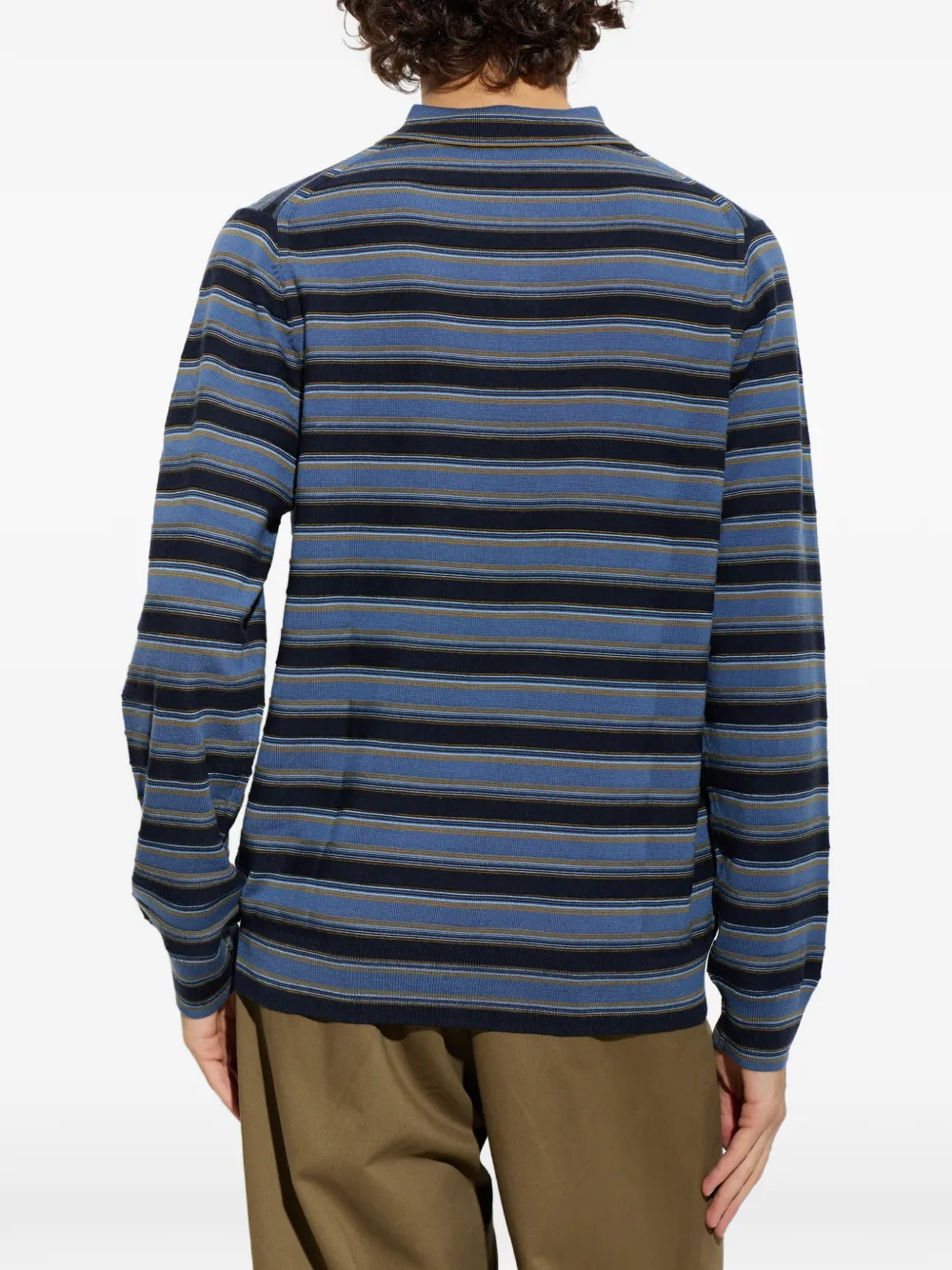 PS Paul Smith Gestreept poloshirt Blauw