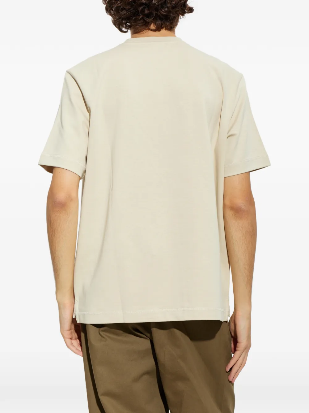 PS Paul Smith Happy T-shirt met logo-reliëf Beige