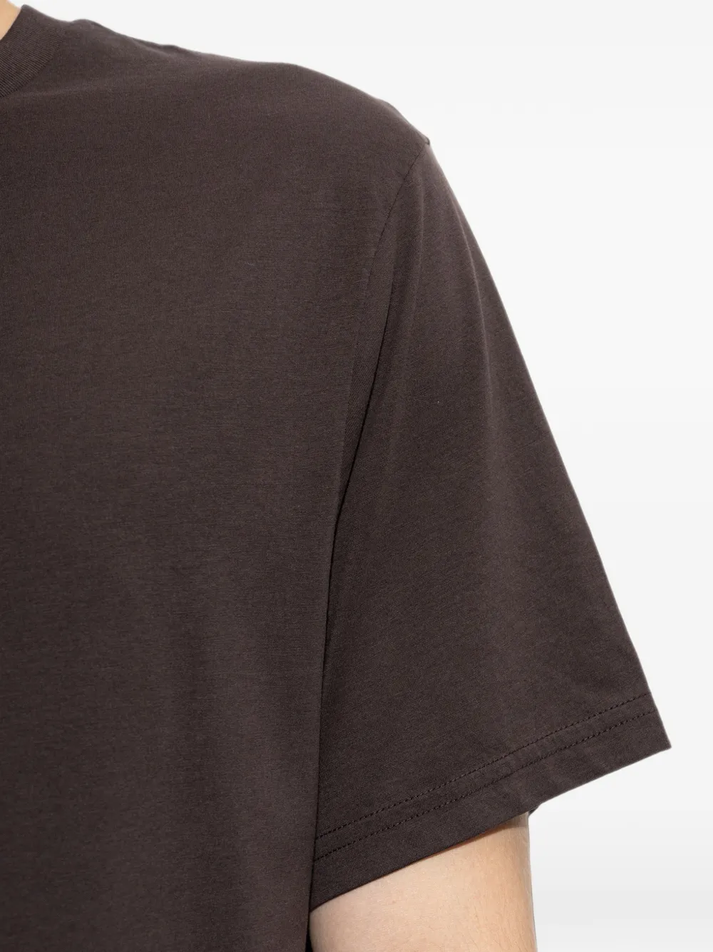 FRAME T-shirt met ronde hals Bruin