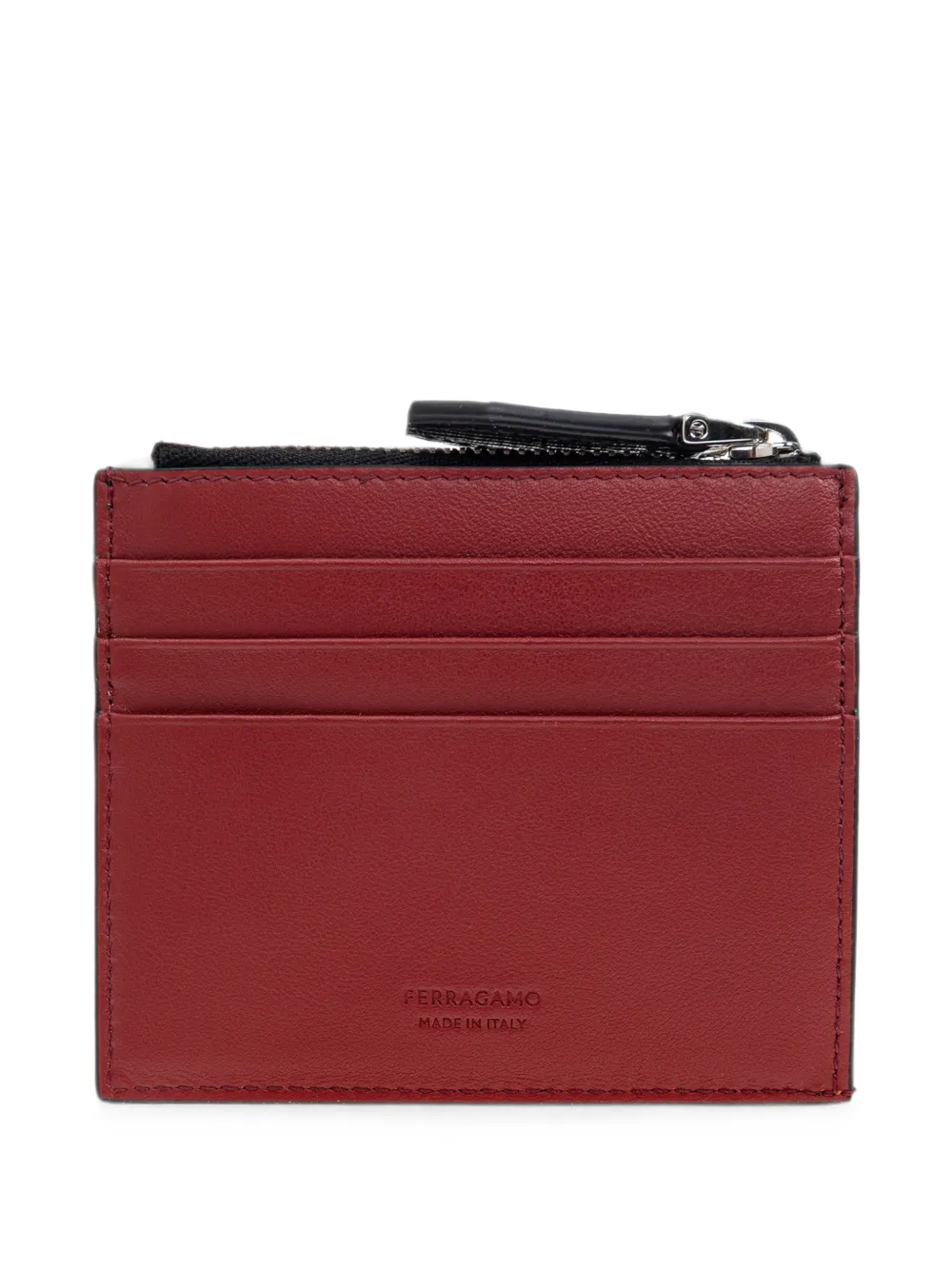 Ferragamo Gancini set met leren portemonnee pasjeshouder en sleutelhanger Zwart