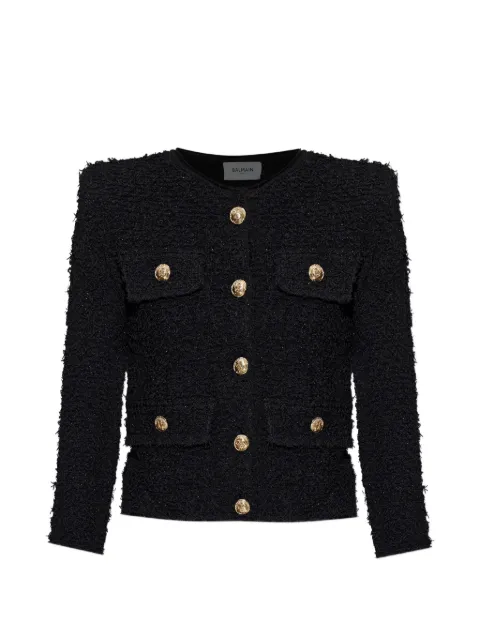 Balmain tweed shoulder-pads jacket