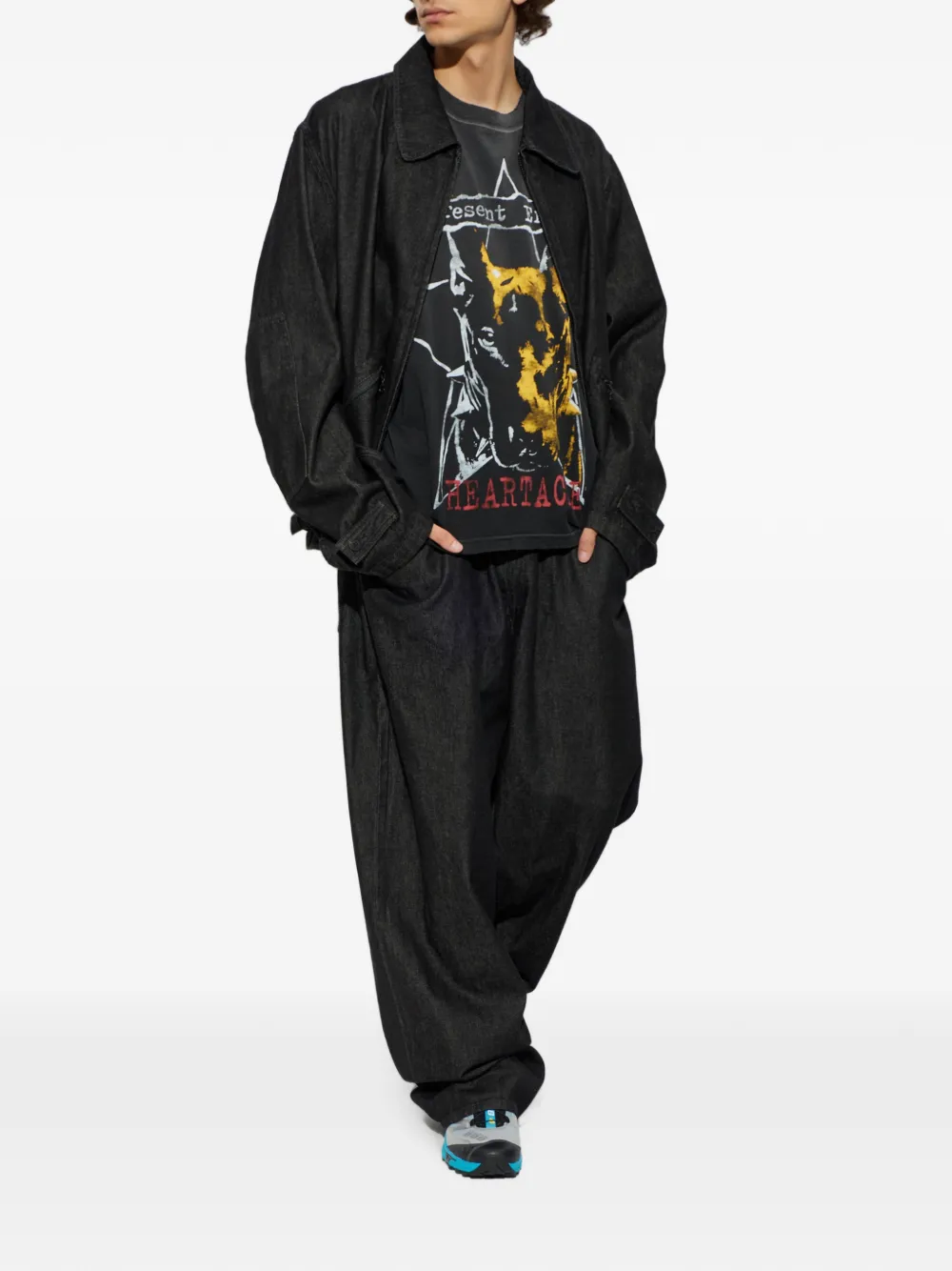 Represent T-shirt met grafische print Zwart