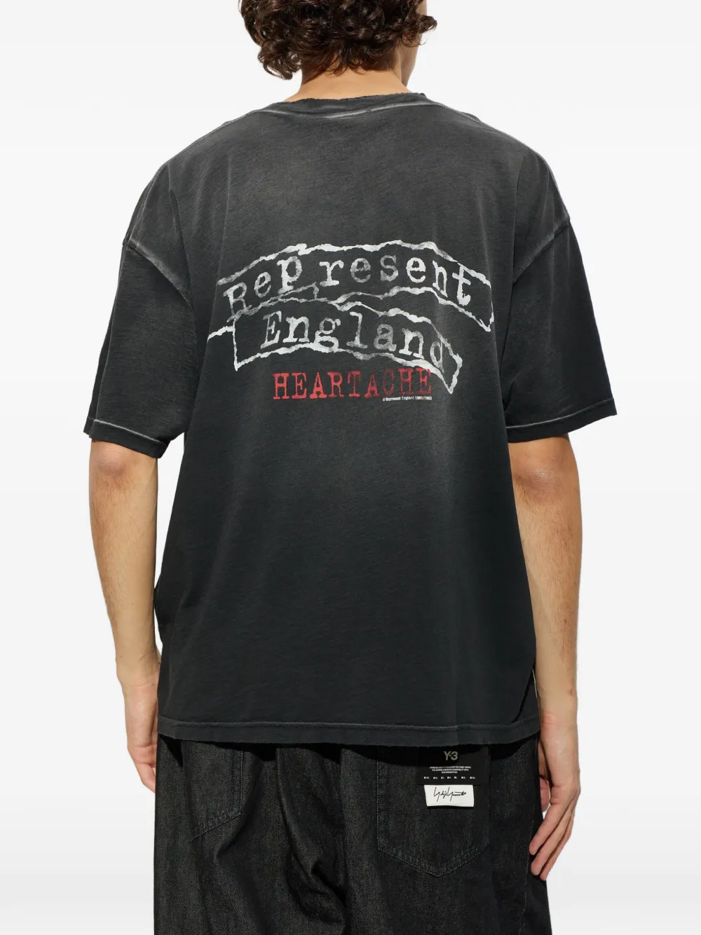 Represent T-shirt met grafische print Zwart