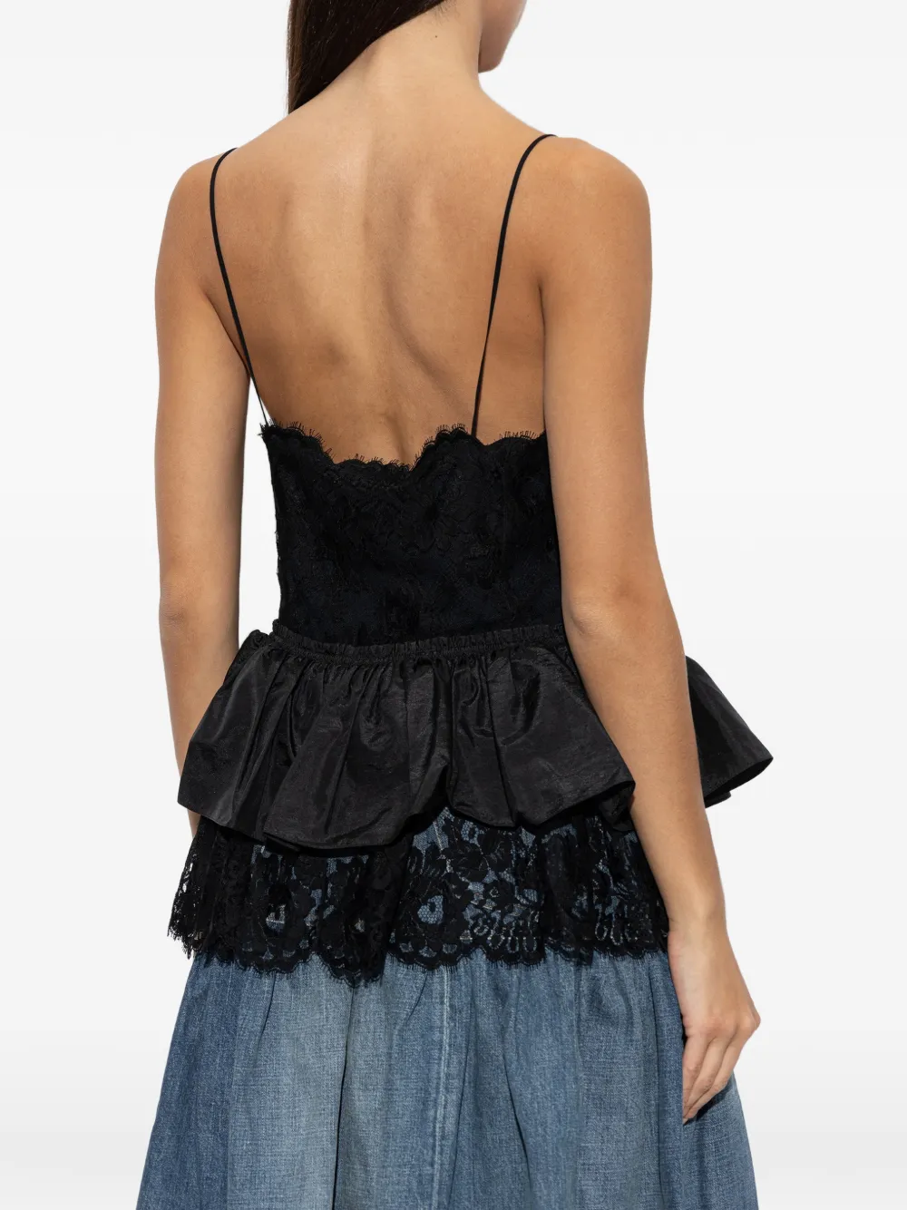 Chloé lace-detail blouse Zwart