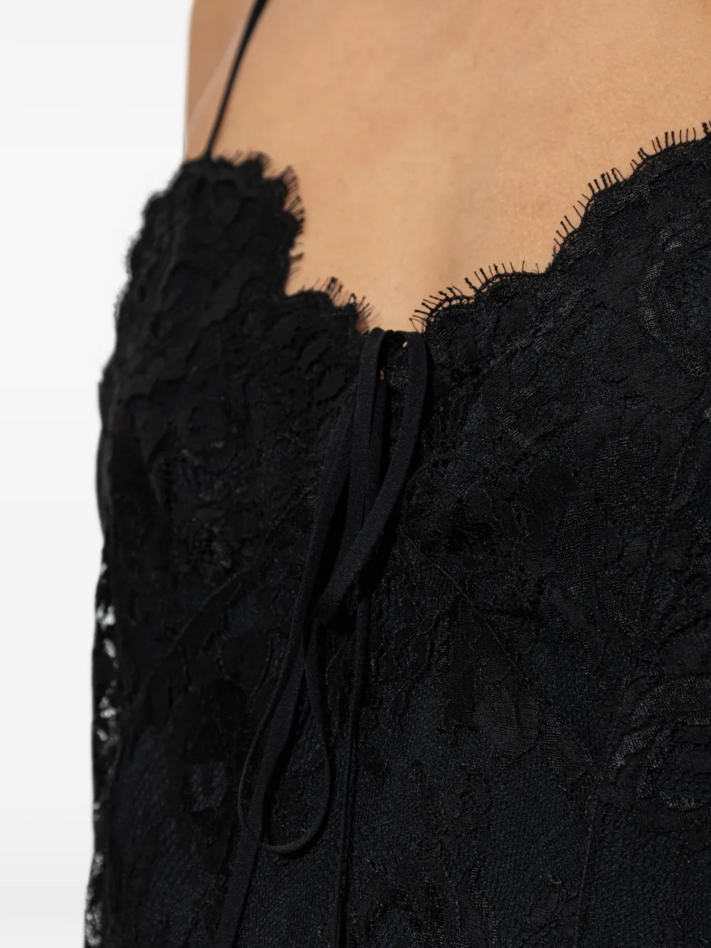 Chloé lace-detail blouse Zwart