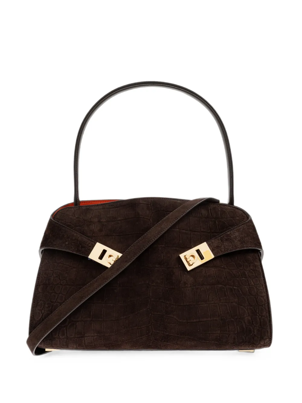 Ferragamo Hug Schultertasche (M) - Braun