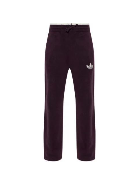 adidas Trefoil-logo drawstring track pants