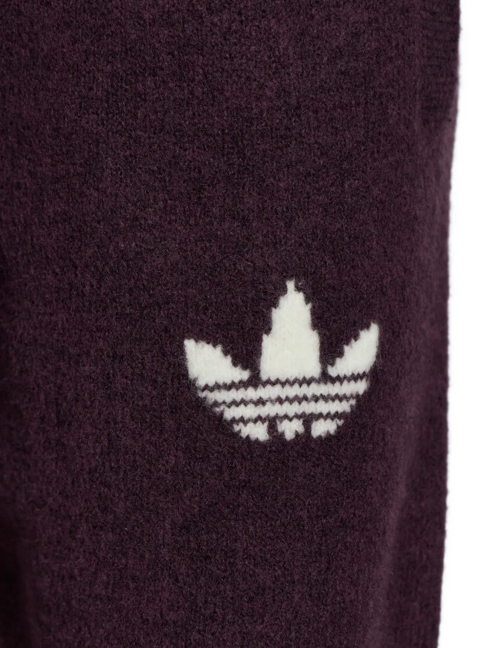 adidas Trefoil-logo drawstring track pants Paars