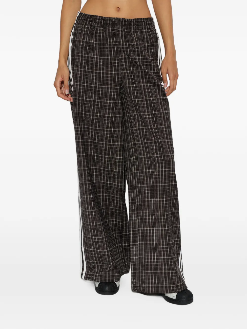 adidas check-pattern track pants Bruin