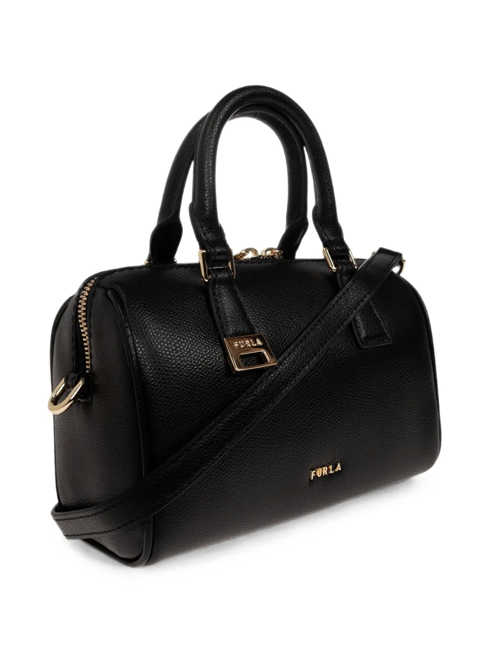 Furla Olivia leren shopper Zwart