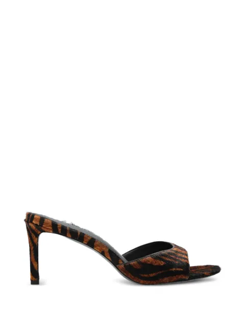 BLACK SUEDE STUDIO sandalias Freddie de piel con estampado de tigre