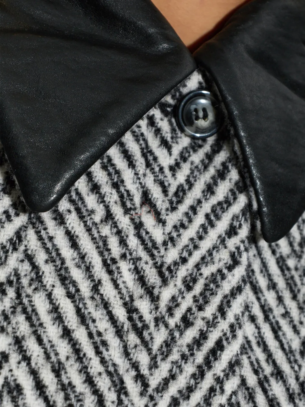 Baum Und Pferdgarten Berfe oversized jack met visgraatpatroon Wit