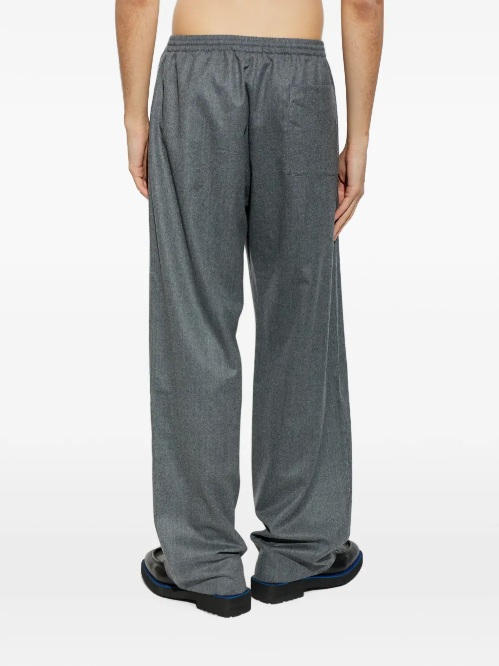 Lanvin Wollen flanellen broek Grijs