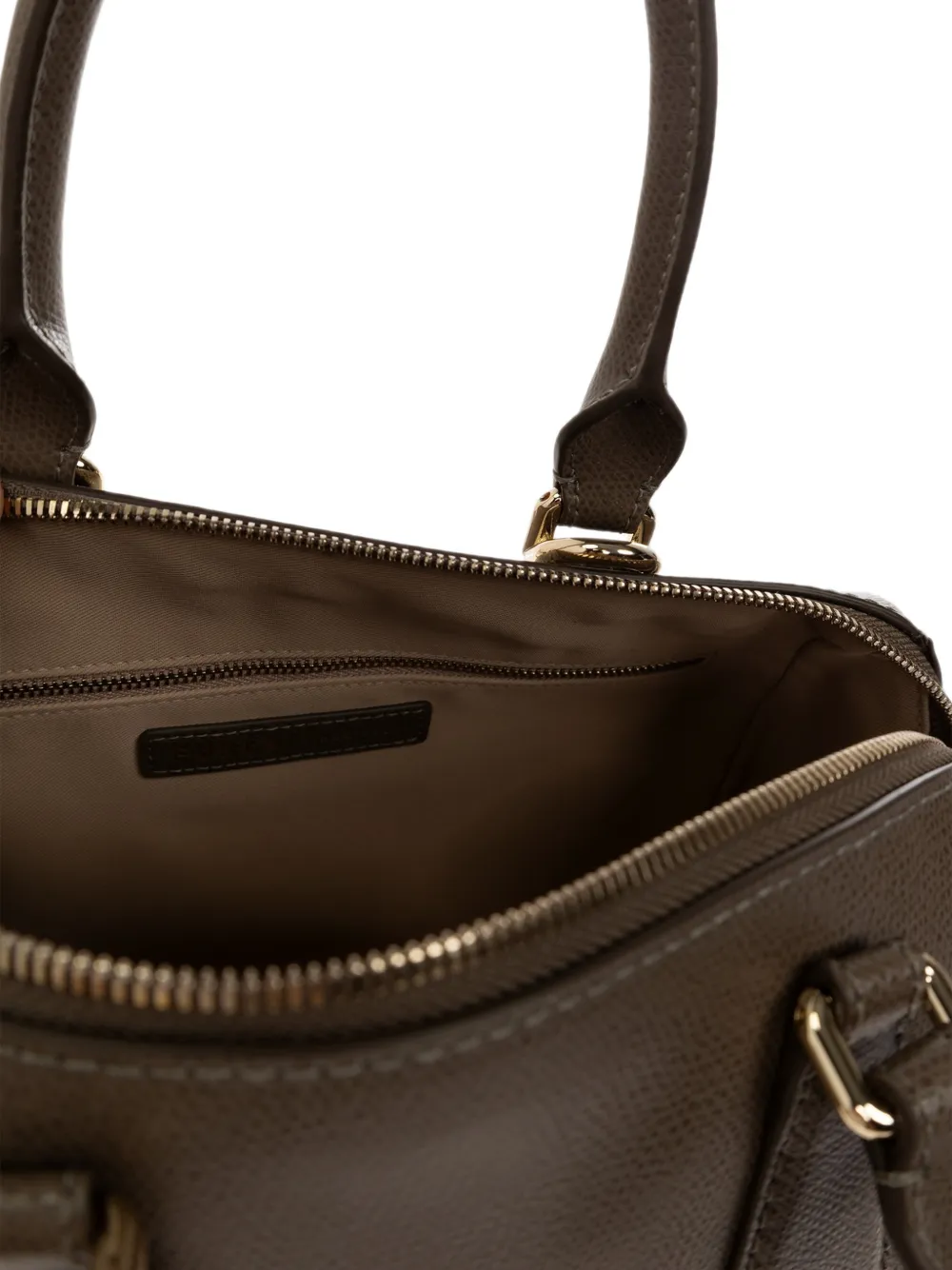 Furla Olivia shopper van leer met textuur Grijs