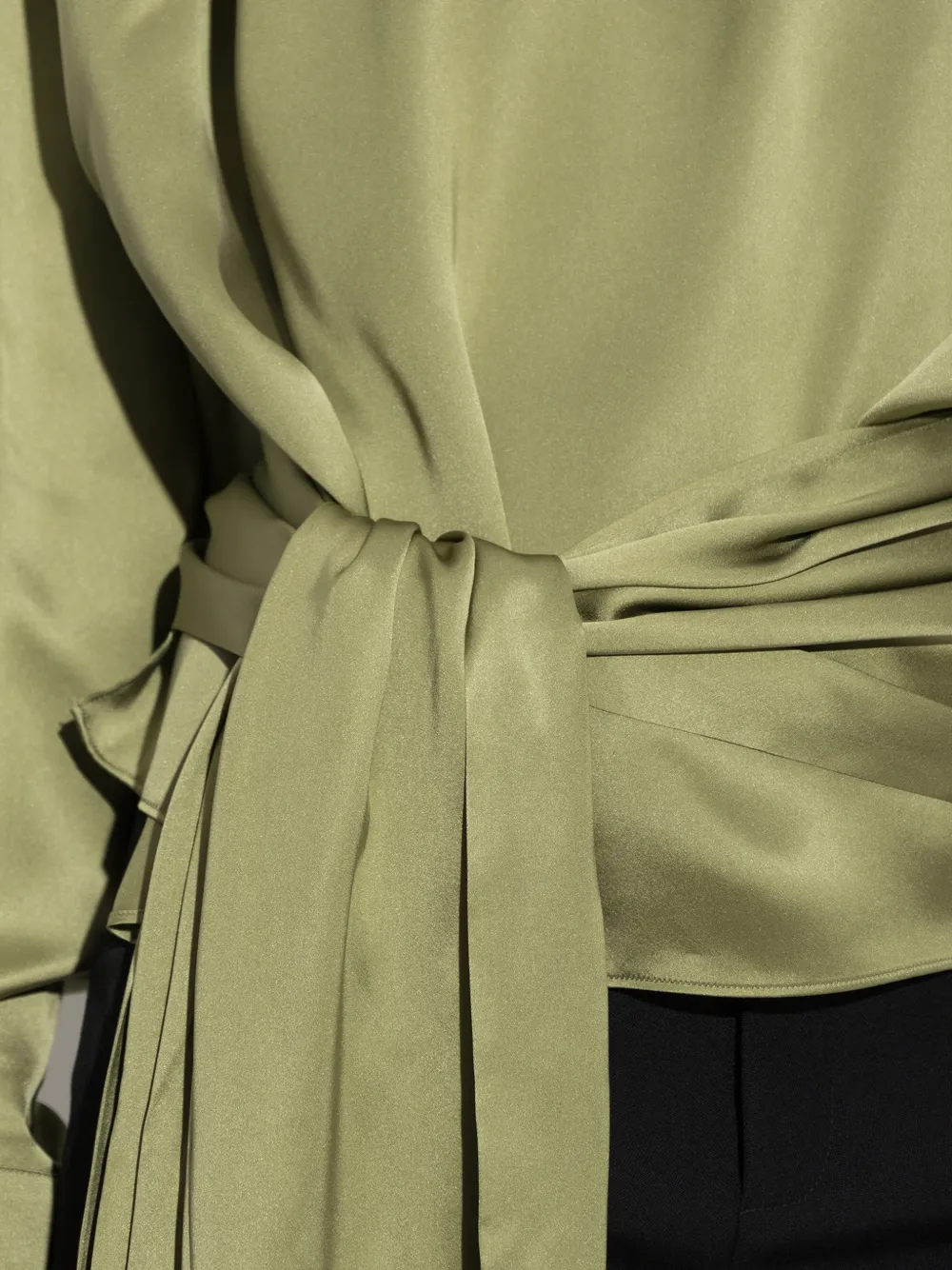 Balmain Blouse verfraaid met strik Groen
