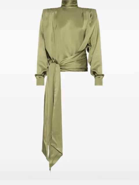 Balmain tie-embellishment blouse