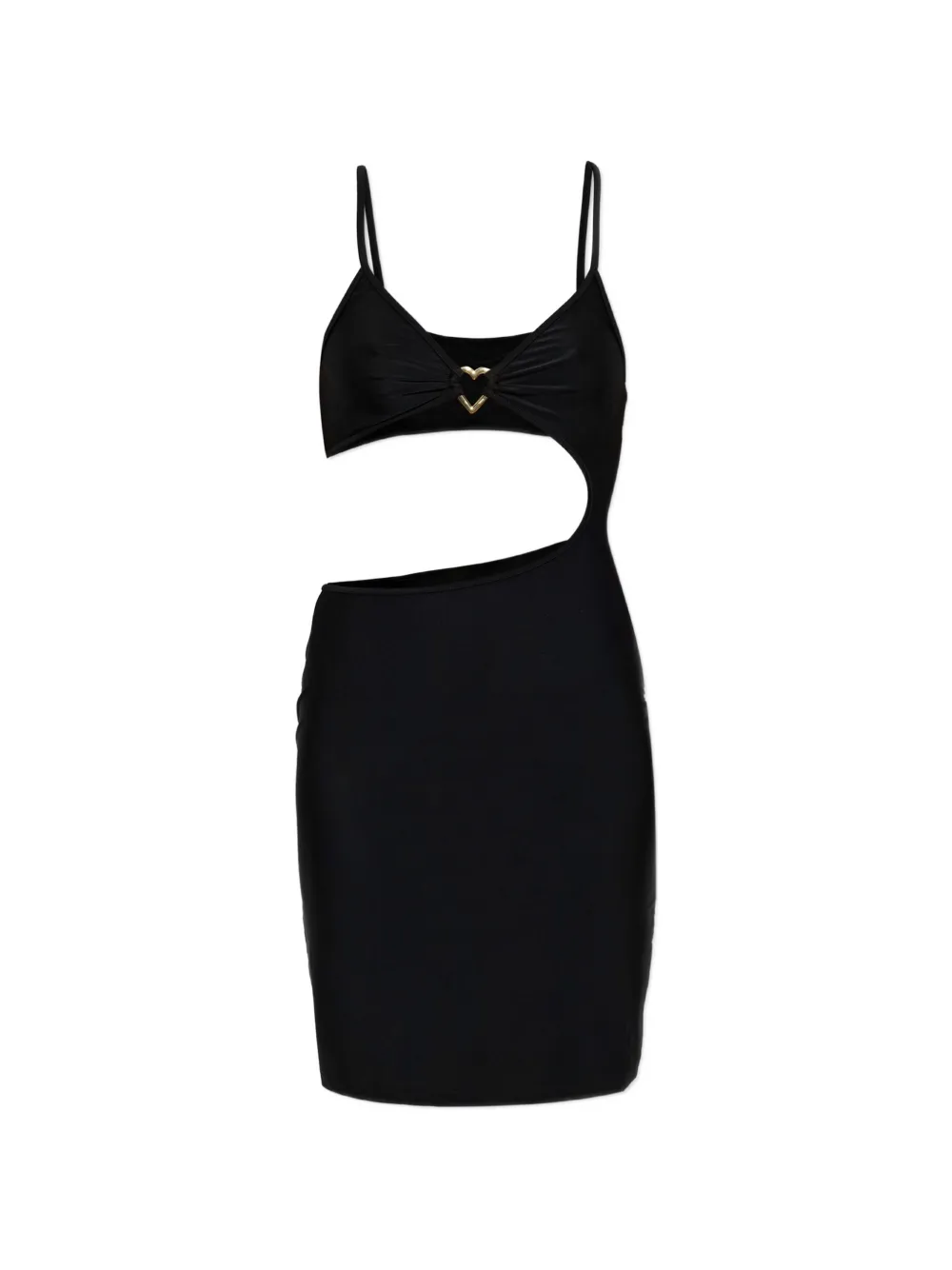 Moschino heart-detail cutout mini beach dress