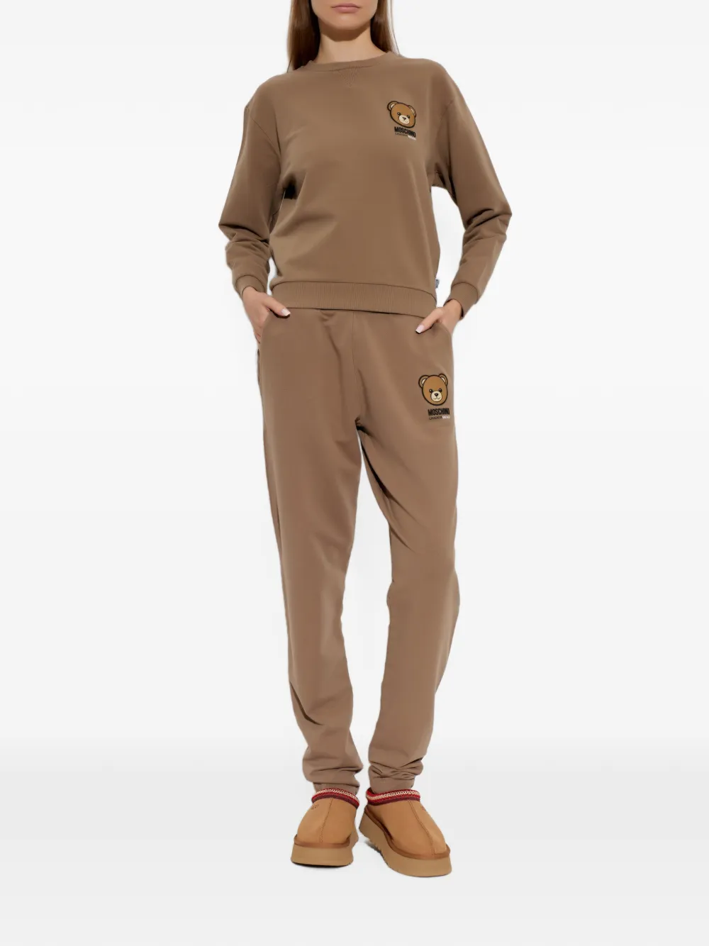 Moschino Teddy Bear sweater met patch Bruin