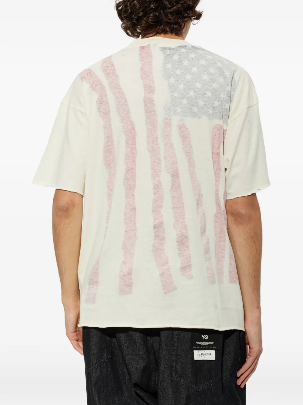 Represent T-shirt met grafische print Beige