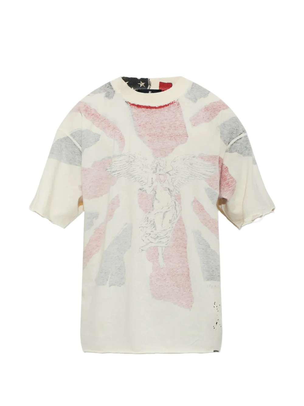 Represent graphic-print distressed T-shirt