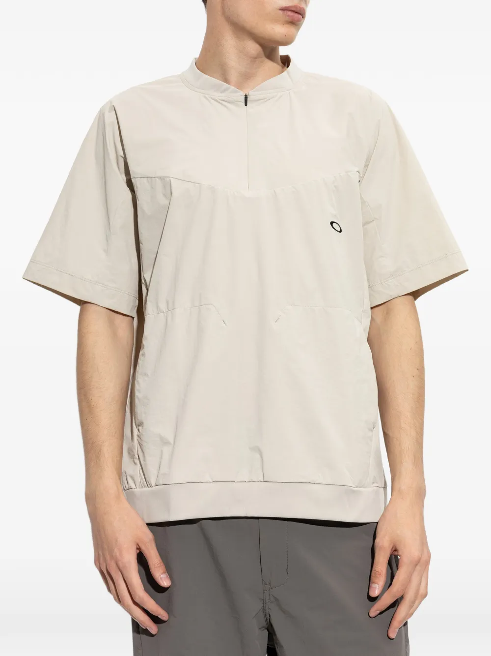 Oakley Performance T-shirt met geborduurd logo Beige