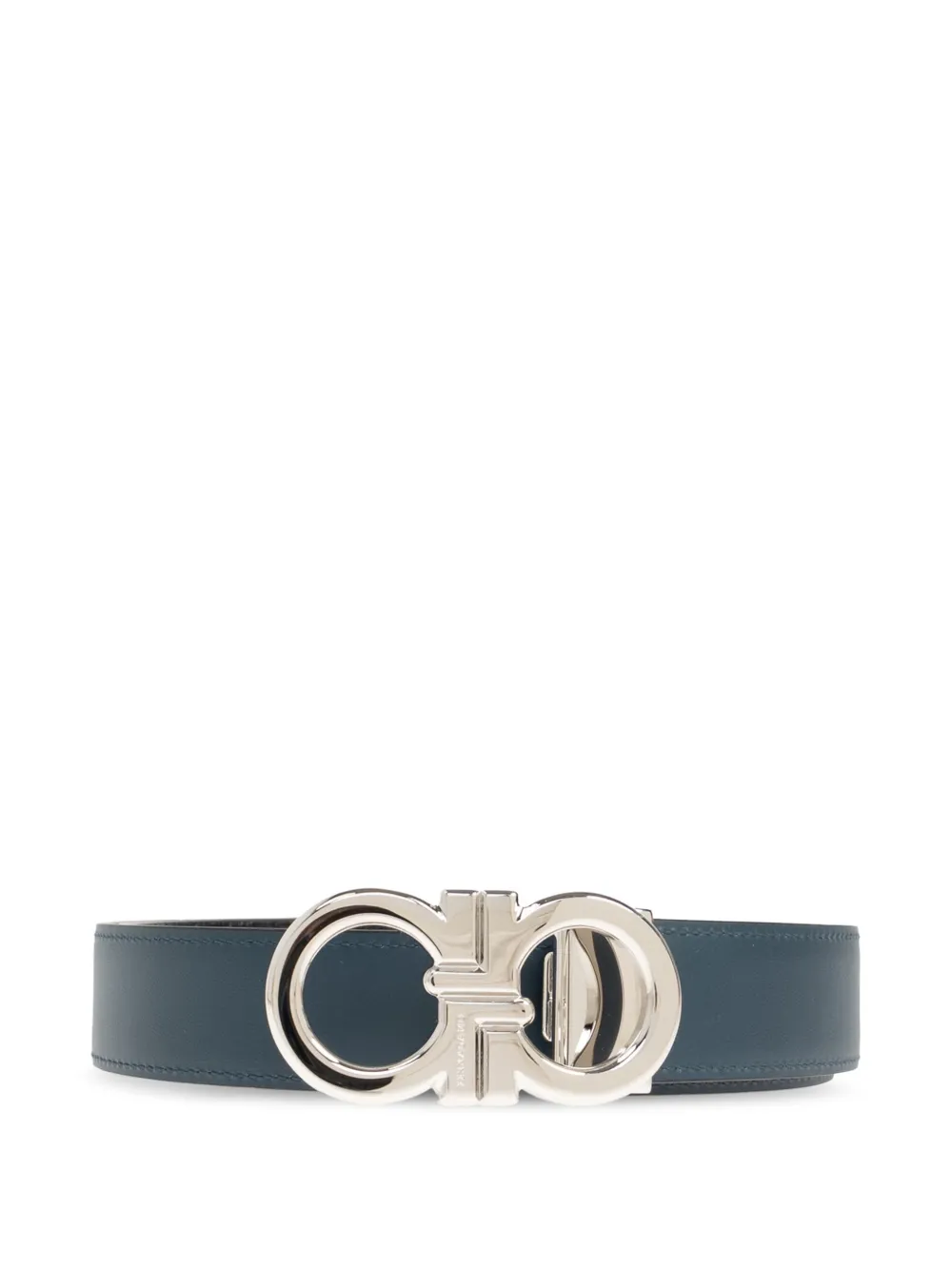 Ferragamo reversible and adjustable Gancini belt Blauw