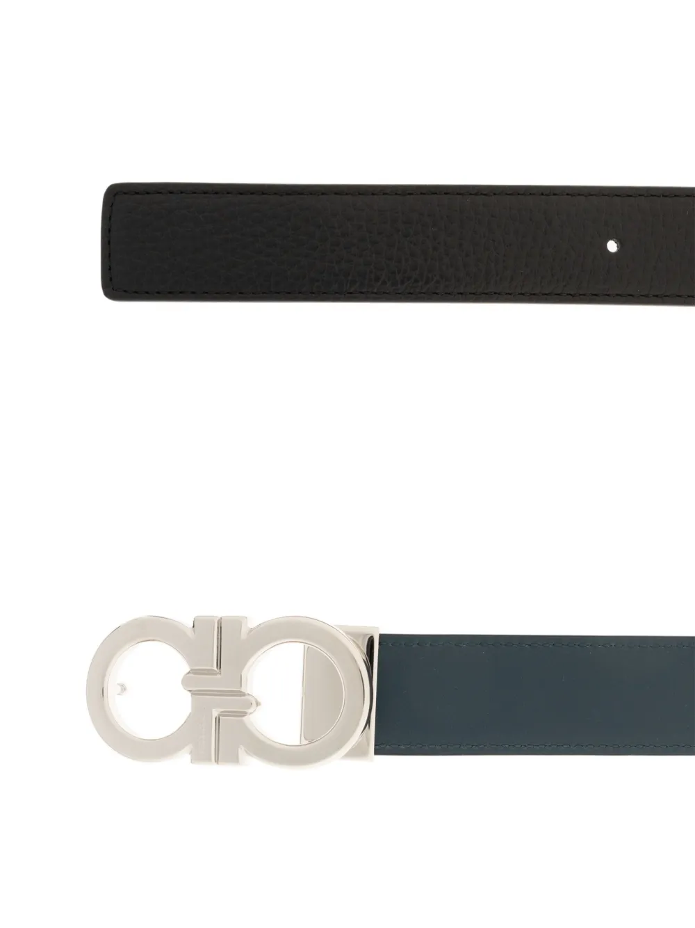 Ferragamo reversible and adjustable Gancini belt Blauw