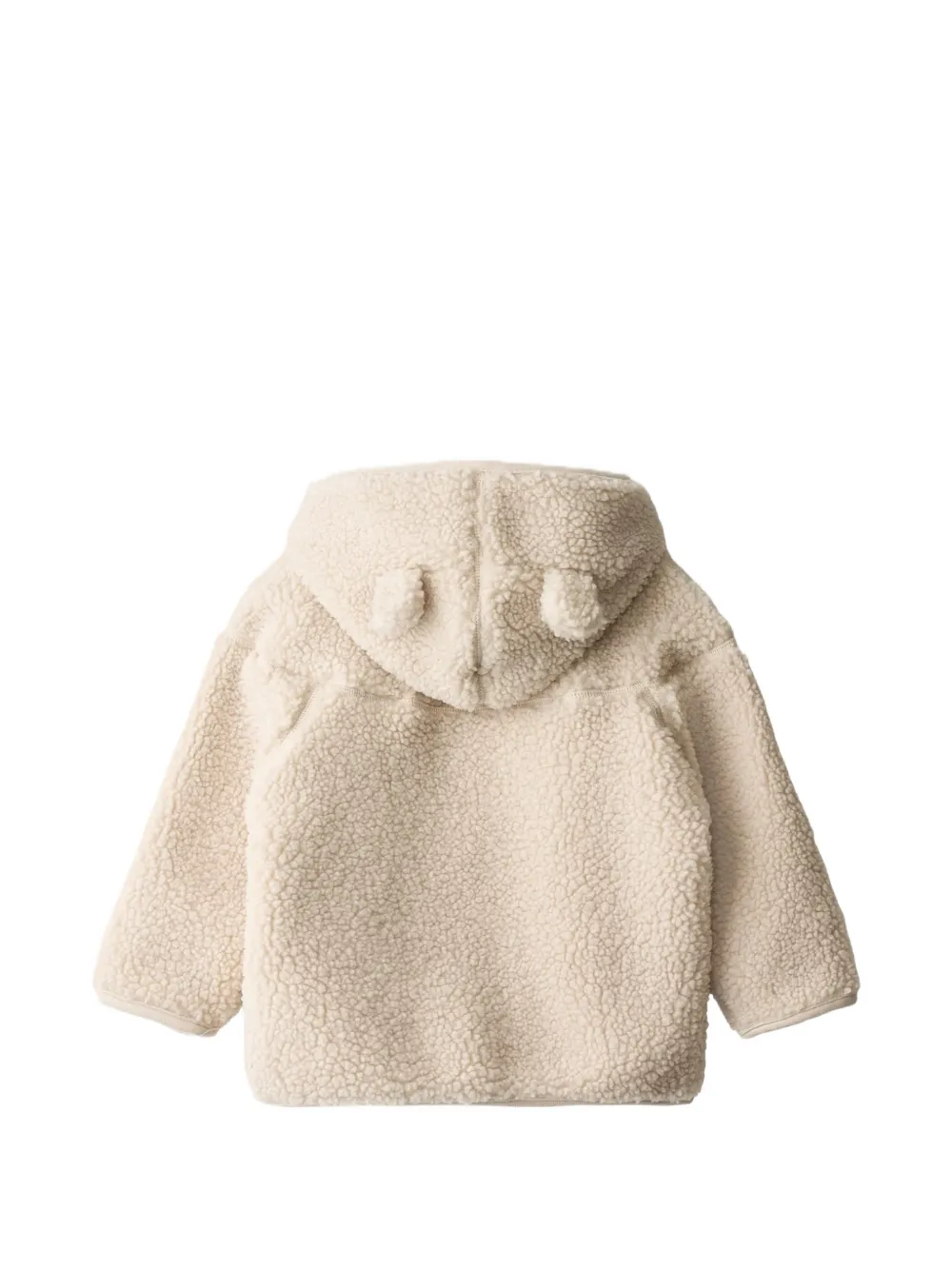 Molo Ummi jack van teddyfleece met capuchon Beige