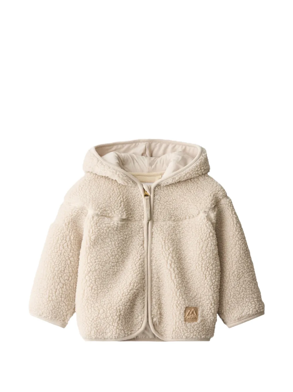 Molo Ummi teddy fleece hooded jacket - Toni neutri
