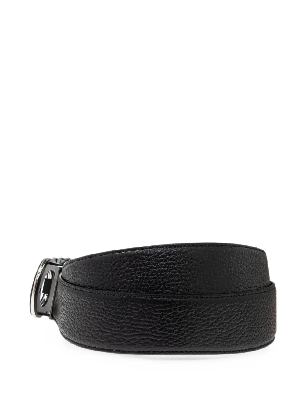 Ferragamo Dubbelzijdige riem met Gancini-gesp Zwart