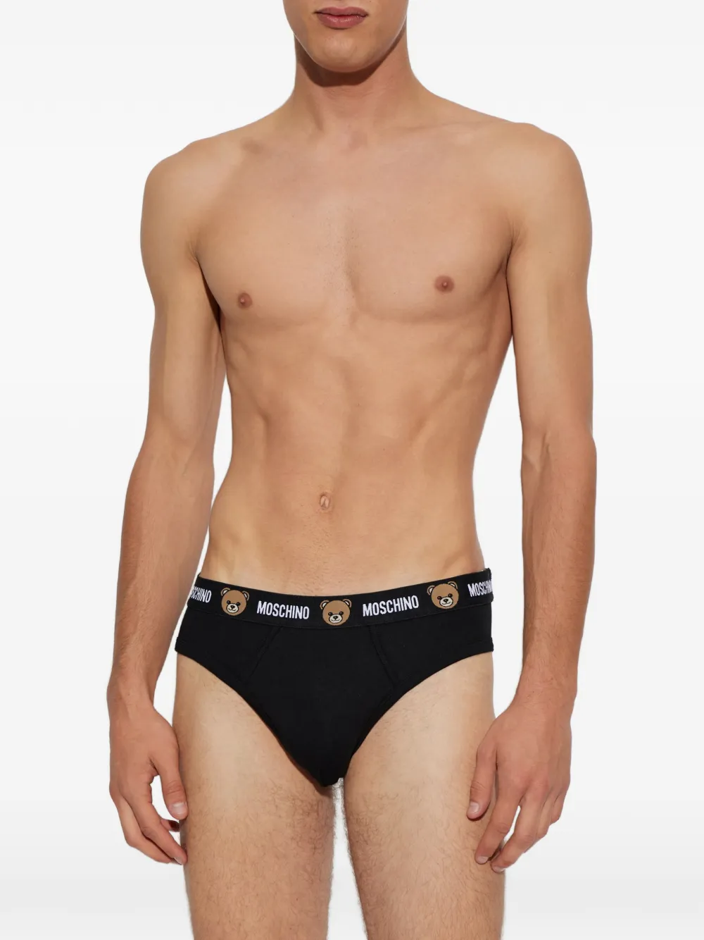 Moschino Slip met logoband Zwart