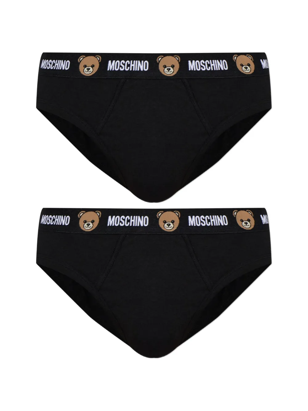 Moschino logo-waistband briefs - Nero