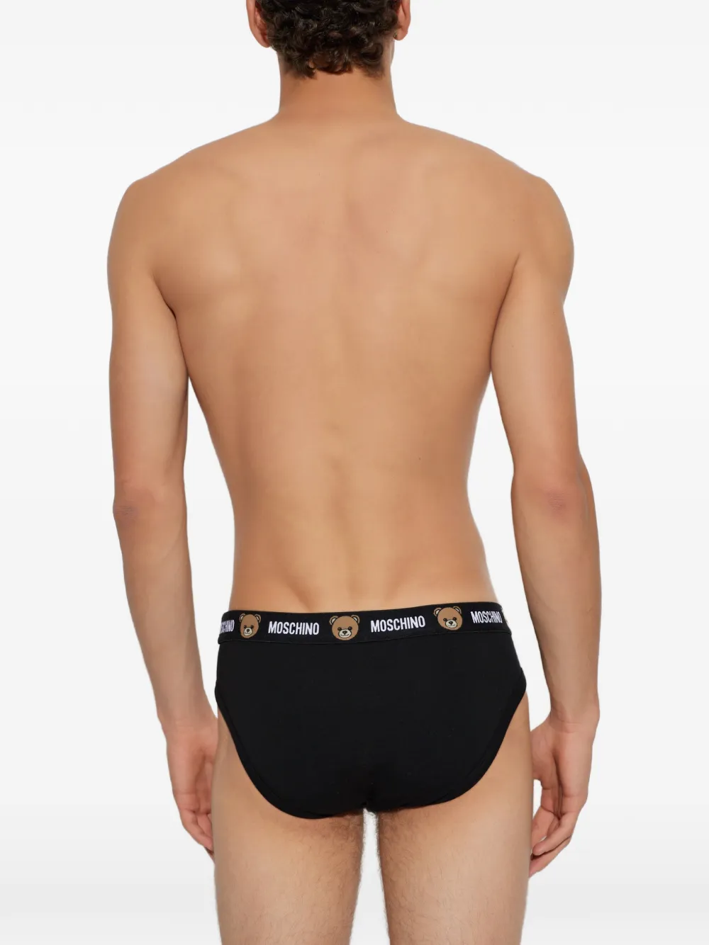 Moschino Slip met logoband Zwart