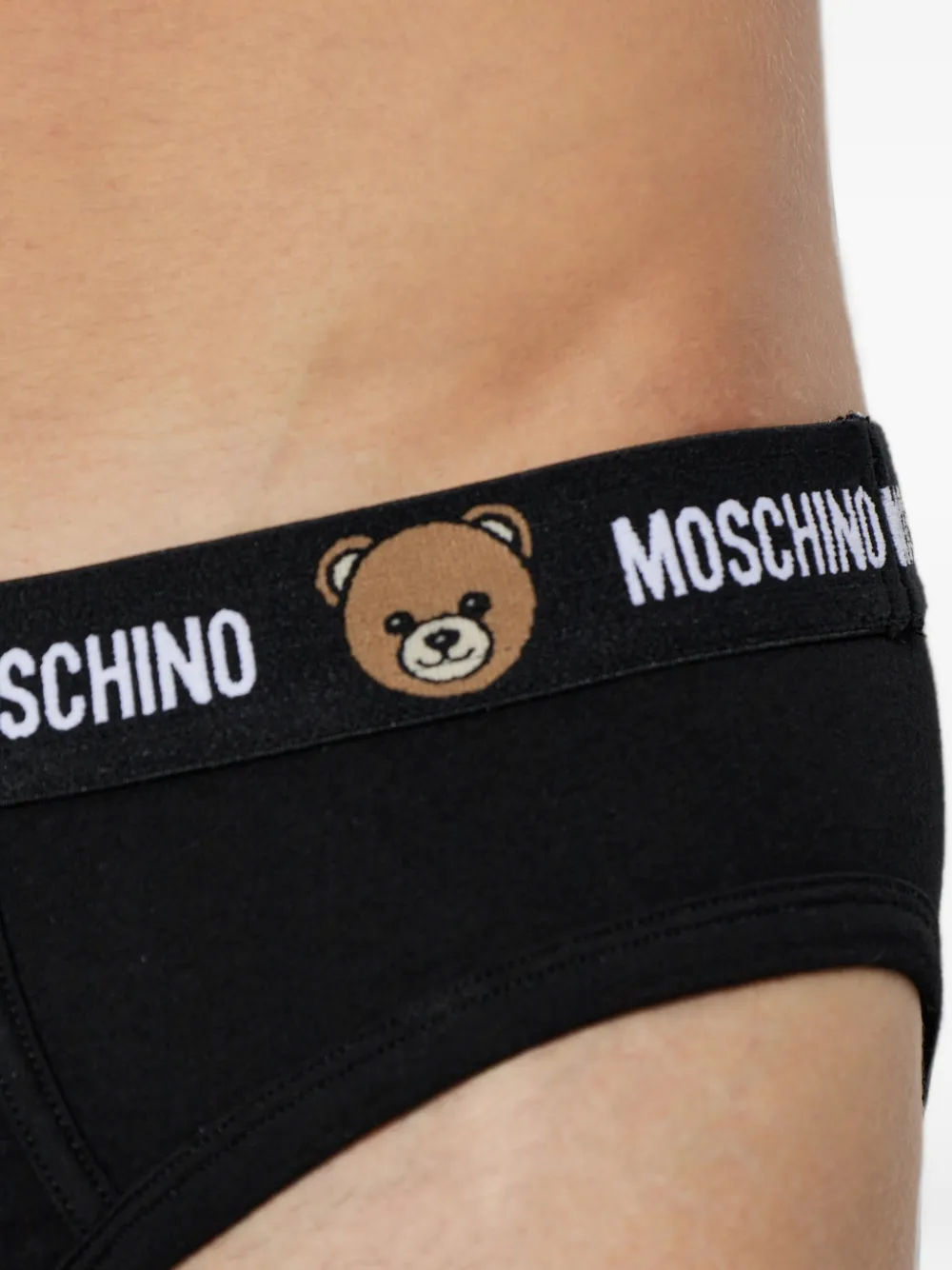 Moschino Slip met logoband Zwart