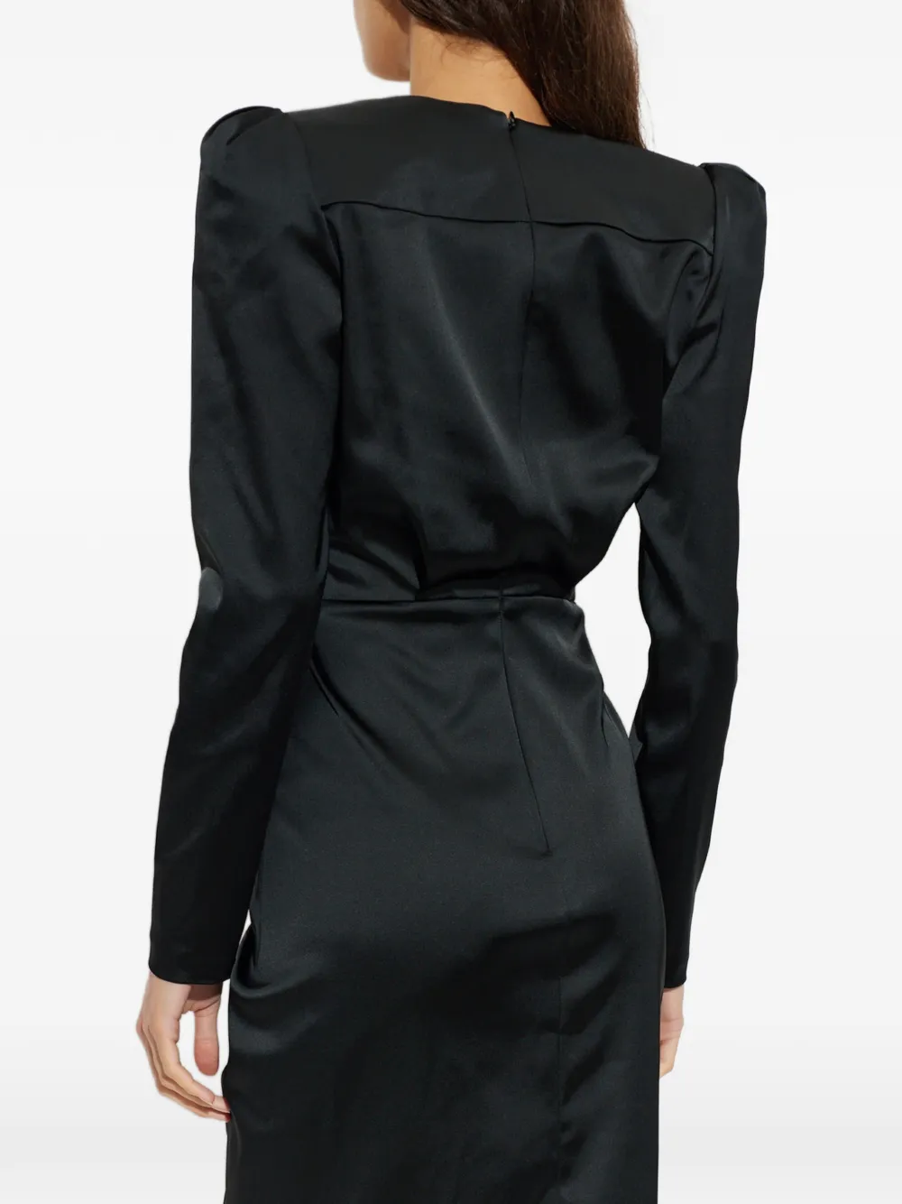 Balmain Gedrapeerde mini-jurk Zwart