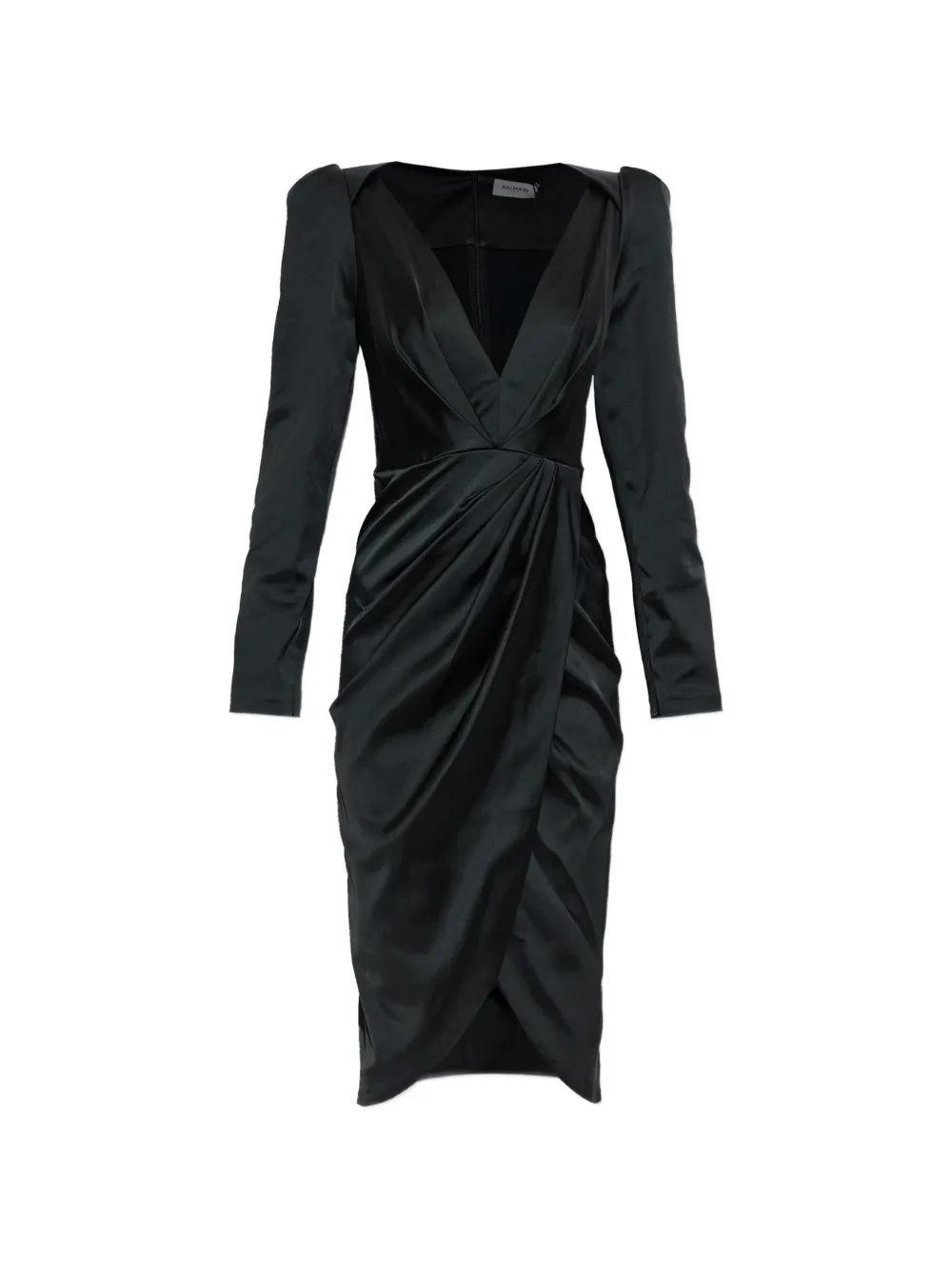 Balmain draped mini dress