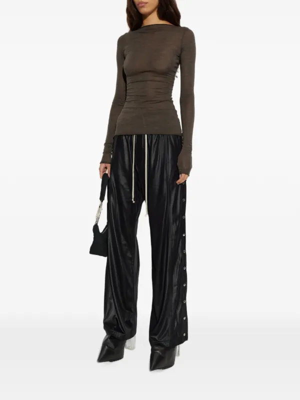 トップス Rick Owens LS Rick Owens LS T Sheer long-sleeved T-shirt | Grey | FARFETCH UK