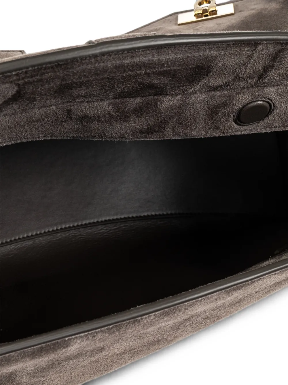 Ferragamo Hug suede shoulder bag Grijs