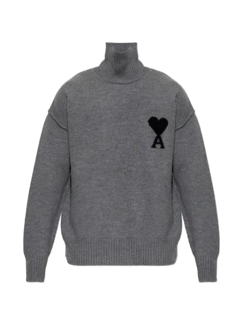 AMI Paris jersey Ami de Coeur con cuello alto