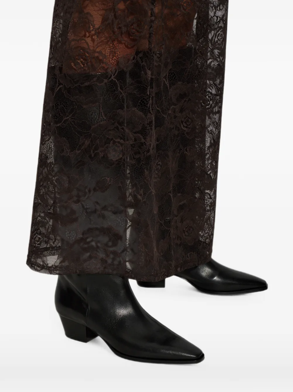 Aeyde Medea leather boots Zwart