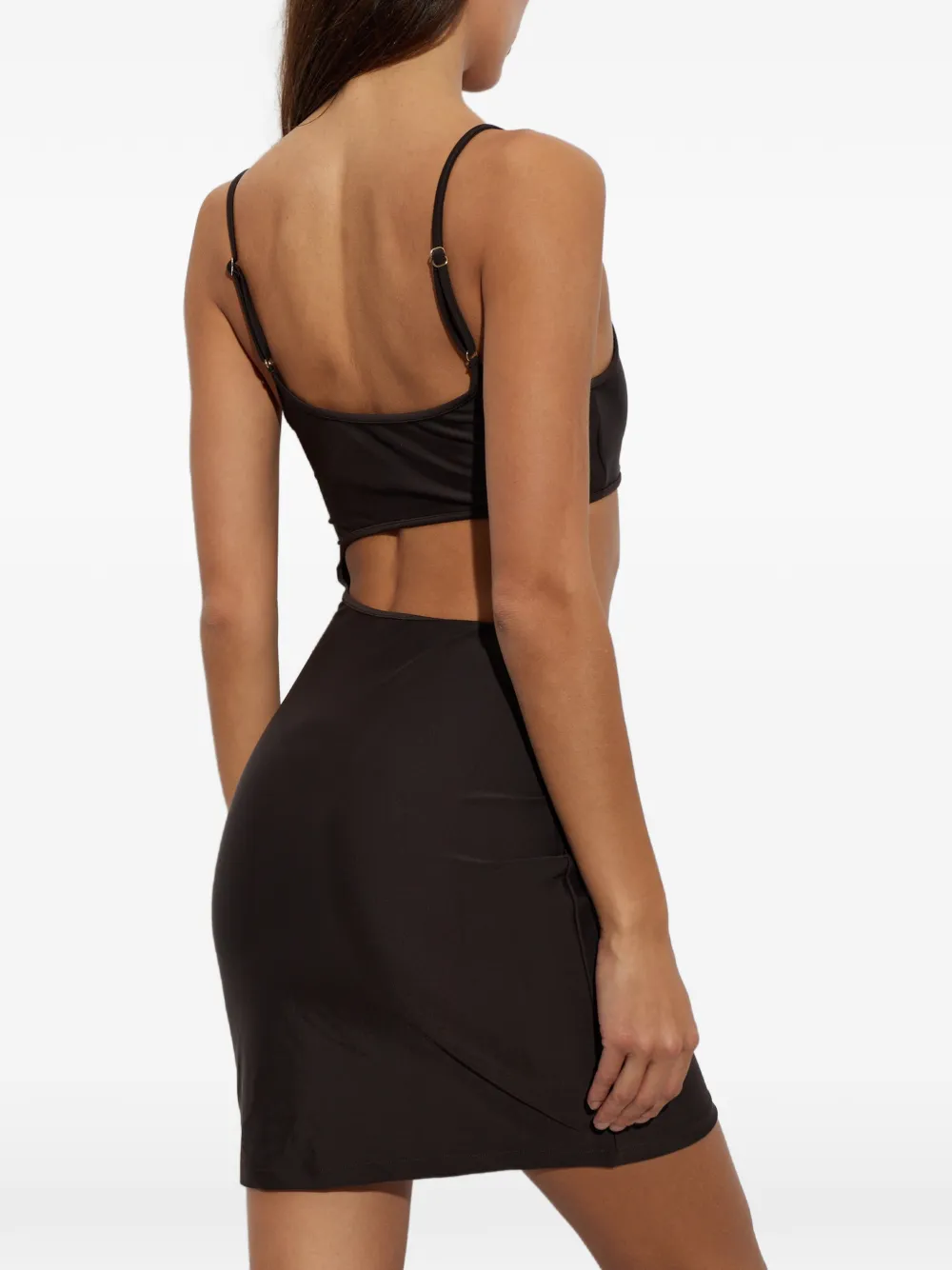 Moschino Mini-jurk met uitgesneden details en hartapplicatie Zwart