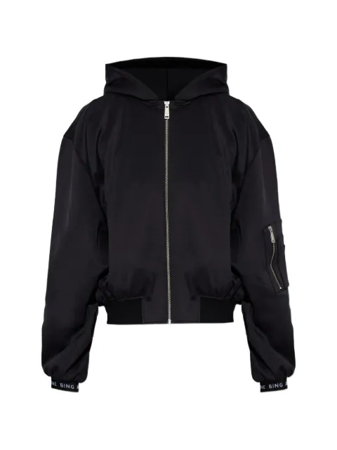 ANINE BING Sarita hooded bomber jacket