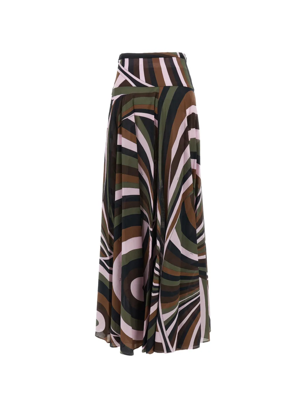 PUCCI Rok van katoenen mousseline met Iride-print Groen