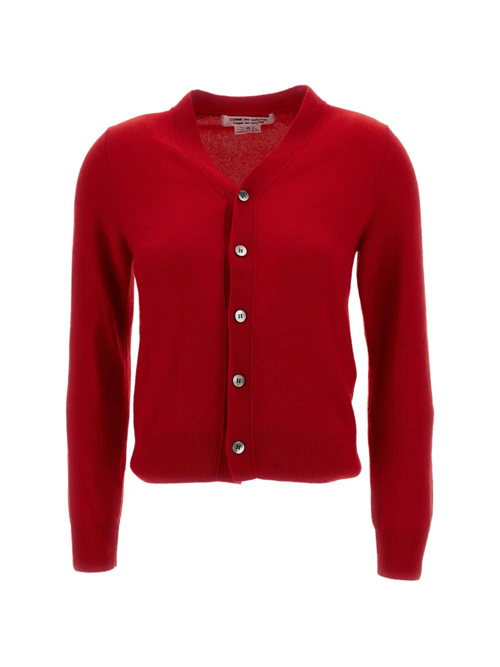Comme Des Garçons V-neck cashmere cardigan - Red