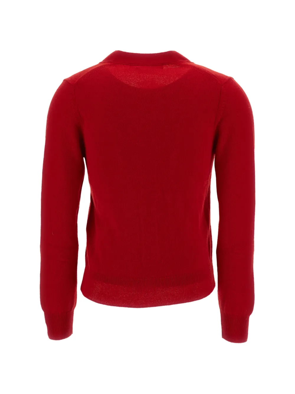Comme Des Garçons V-neck cashmere cardigan Rood