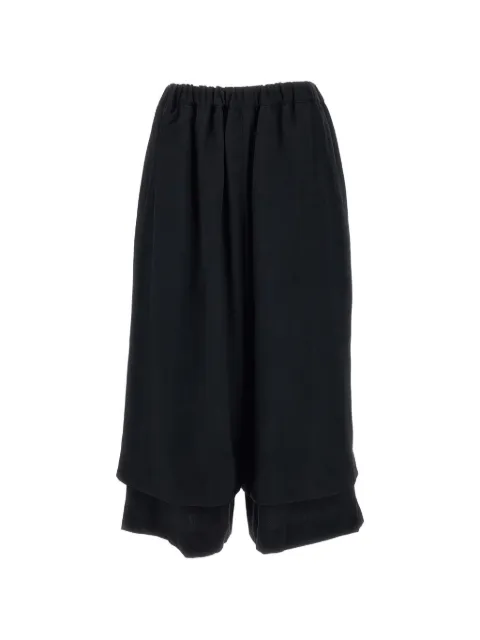 Comme Des Garçons pantalones con dobladillo a capas
