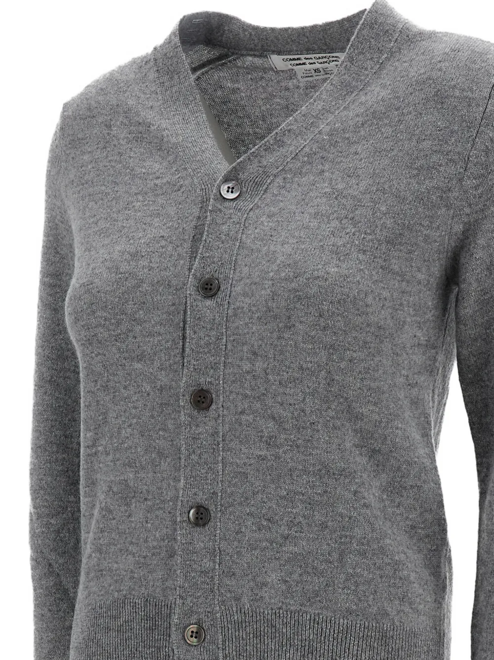 Comme Des Garçons button-front cashmere cardigan Grijs