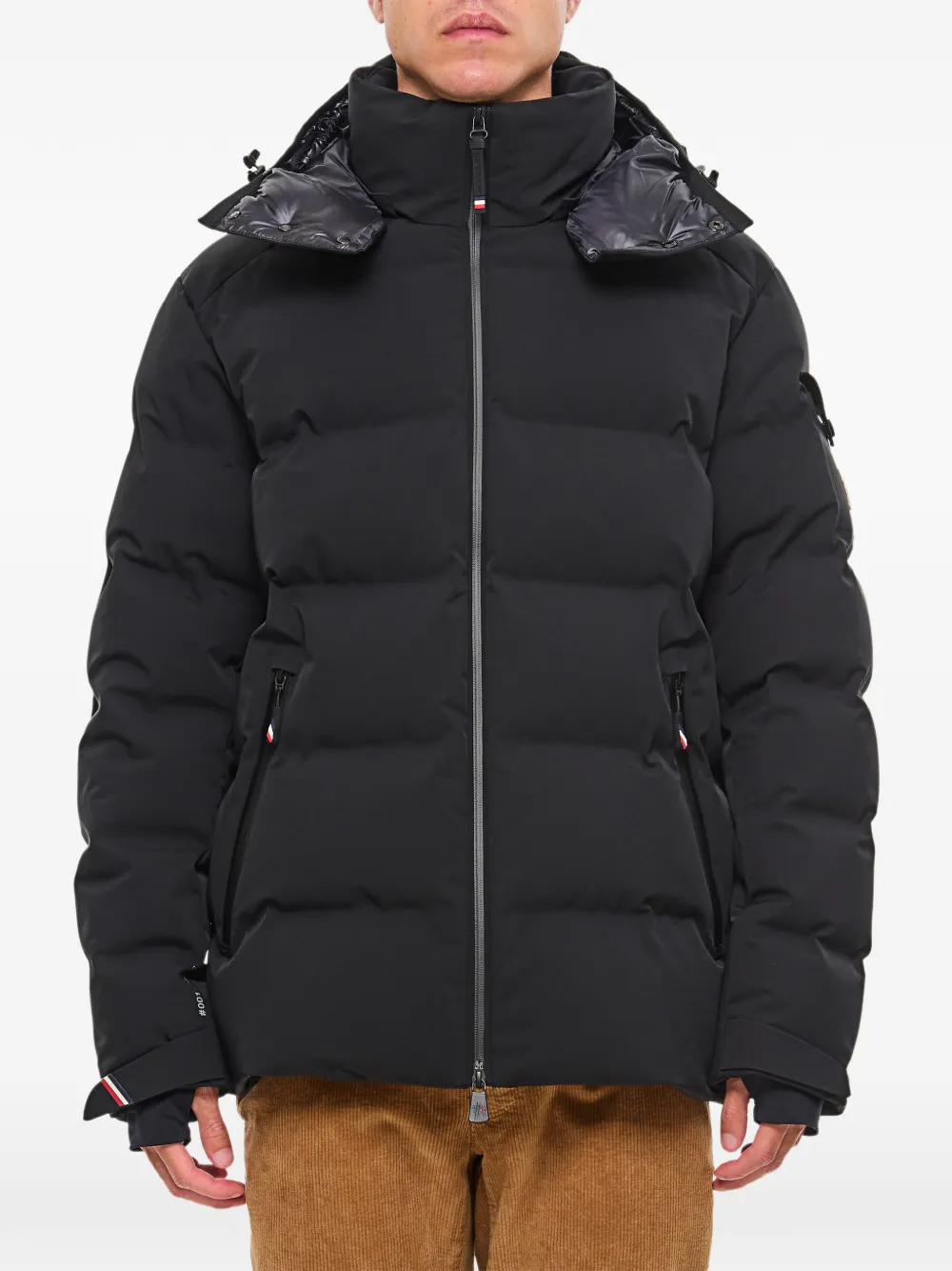 Moncler Grenoble quilted hooded coat