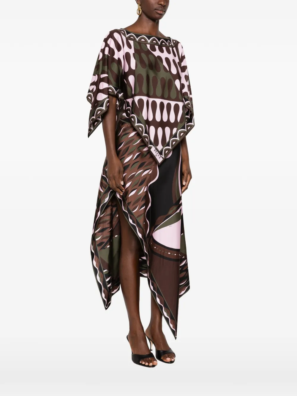 PUCCI Zijden blouse met Leocorno-print Roze